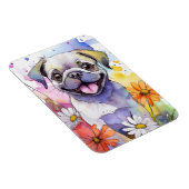 Mops Dog Foto Magnet (Rechte Seite)