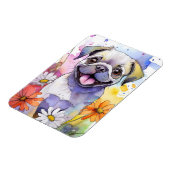 Mops Dog Foto Magnet (Linke Seite)