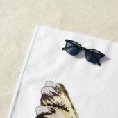 Mops Dog Funny Beach Handtuch - Ihre Farben (Beispiel)