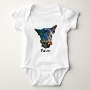 Mops Dog Funny Pet-Lover Baby Geschenk Strampler