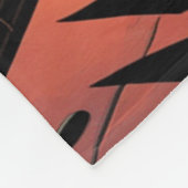 Mops Dog Gentleman Vintag Fleecedecke (Ecke)