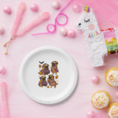 Mops Dog Ghost Halloween Spooky Pappteller (Party)