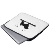 Mops Dog - Halloween Moon Silhouette Classic T-Shi Laptopschutzhülle (Vorne Knopf)