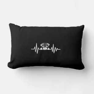 Mops Dog Heartbeat   NIEDLICHE MOPS Lendenkissen