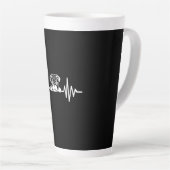 Mops Dog Heartbeat | NIEDLICHE MOPS Milchtasse (Rechte Ecke)