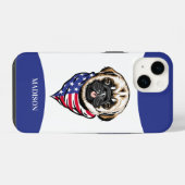 Mops Dog iPhone Hülle (Rückseite (Horizontal))