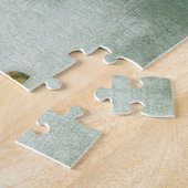 Mops Dog Jigsaw Puzzle auf Grün (Seite)