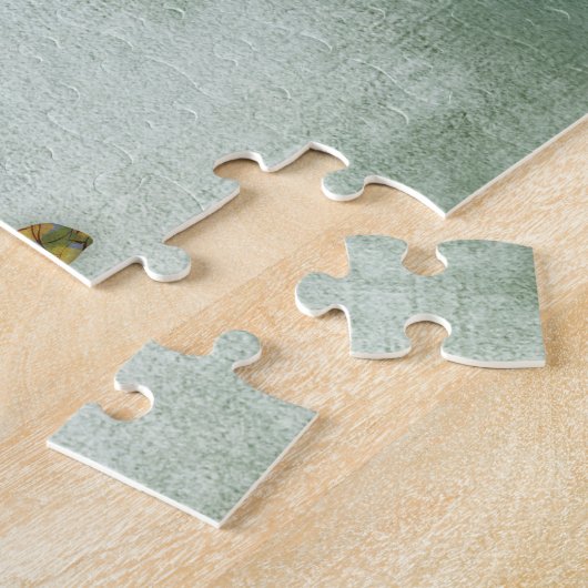 Mops Dog Jigsaw Puzzle auf Grün (Seite)