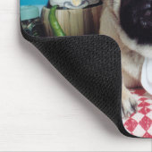 Mops Dog Koch Mousepad (Ecke)
