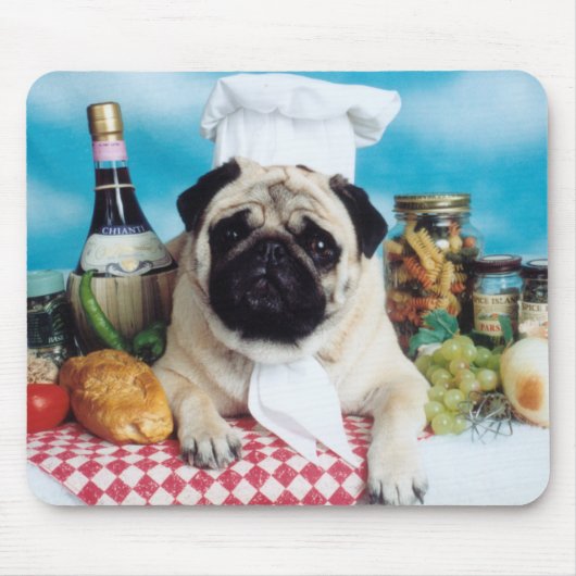Mops Dog Koch Mousepad (Vorne)
