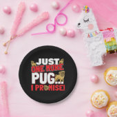 Mops Dog Lover - Noch ein Versprechen Pappteller (Party)