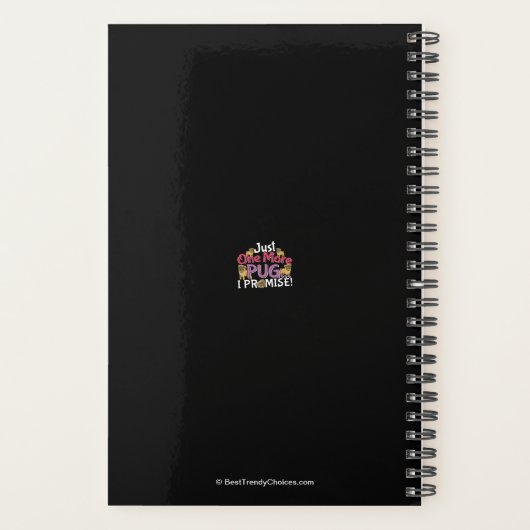 Mops Dog Lover - Noch ein Versprechen Planer (Rückseite)