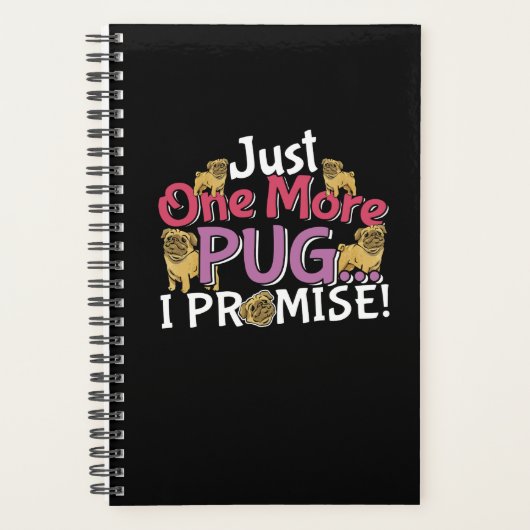 Mops Dog Lover - Noch ein Versprechen Planer (Vorderseite)