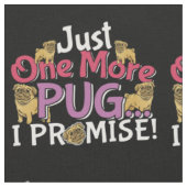 Mops Dog Lover - Noch ein Versprechen Stoff (Nahaufnahme)