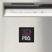 Mops Dog Lover Tattoo Funny Dog Mama Geschenk Idee Magnet (In Situ (Geschirrspüler))