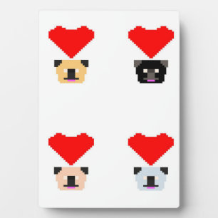 Mops Dog Lovers   Die Liebe aller Mops Fotoplatte
