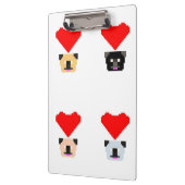 Mops Dog Lovers | Die Liebe aller Mops Klemmbrett (Links)