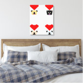 Mops Dog Lovers | Die Liebe aller Mops Leinwanddruck (Insitu (Schlafzimmer))