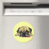 Mops Dog Magnet Haustiere (In Situ (Geschirrspüler))