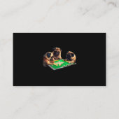 Mops Dog Mahjong Funny mit Letters Mens Funny Clot Visitenkarte (Rückseite)