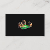 Mops Dog Mahjong Funny mit Letters Mens Funny Clot Visitenkarte (Vorderseite)