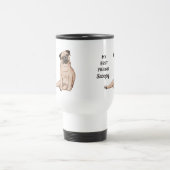 Mops Dog Mein bester Freund Individuelle Name Reisebecher (Mittel)