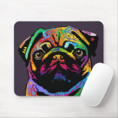 Mops Dog Mousepad (Mit Mouse)
