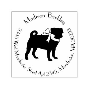 Mops Dog Niedlich Permastempel