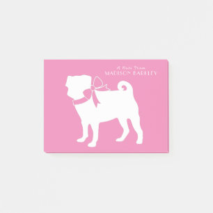 Mops Dog Niedlich Post-it Klebezettel