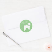 Mops Dog Niedlich Runder Aufkleber (Umschlag)