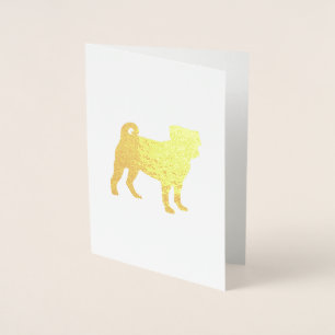 Mops Dog Party Themenfeier Folienkarte