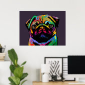 Mops Dog Poster (Heimbüro)