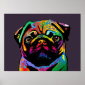 Mops Dog Poster (Vorne)