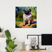 Mops Dog Poster (Heimbüro)