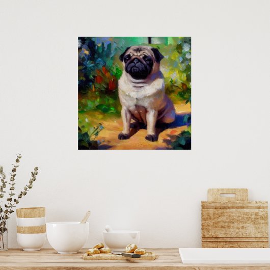 Mops Dog Poster (Küche)