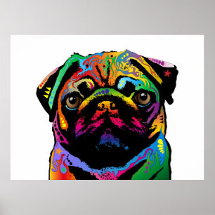 Mops Dog Poster