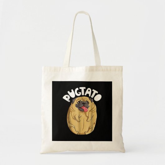 Mops Dog Pugtato Tragetasche (Vorne)