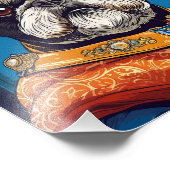 Mops Dog Queen Fotodruck (Ecke)