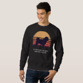 Mops Dog Retro 8 Sweatshirt (Vorne ganz)