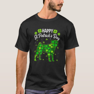 Mops Dog Retro Kleeblatt Irish St. Patric'k Day T-Shirt