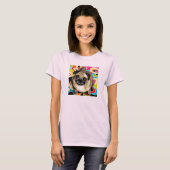 MOPS DOG RETRO T-Shirt (Vorne ganz)