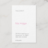 Mops Dog Services Typo Visitenkarte (Vorderseite)