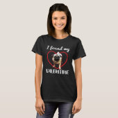Mops Dog Single Valentinstag Ihr Gepäck T-Shirt (Vorne ganz)