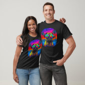 Mops Dog Sonnenbrille T-Shirt (Unisex)