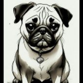 Mops Dog Spielkarten