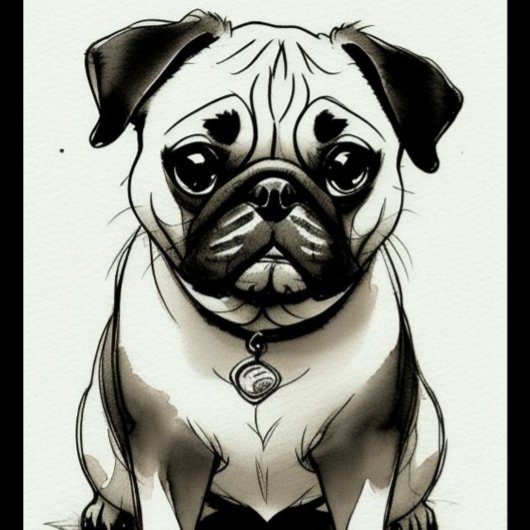 Mops Dog Spielkarten