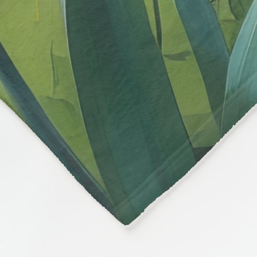 Mops Dog Spring Blumen Malerei Fleecedecke (Ecke)