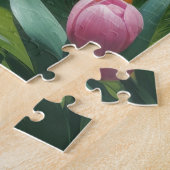 Mops Dog Spring Blumen Malerei Puzzle (Seite)
