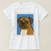 Mops Dog T-Shirt (Design vorne)