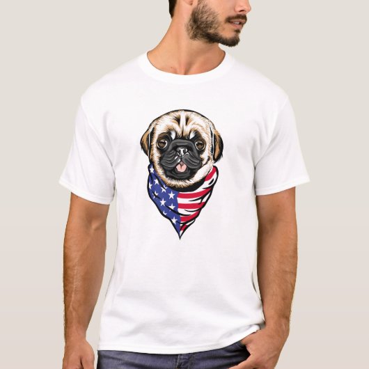 Mops Dog T-Shirt (Vorderseite)